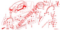SEITENSCHWELLER ZIERLEISTE/SCHUTZ  für Honda CR-V DIESEL 2.2 EXCLUSIVE NAVI 5 Türen 6 gang-Schaltgetriebe 2014