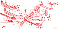 VORDERE STOSSFAENGER  für Honda CR-V DIESEL 2.2 EXCLUSIVE NAVI 5 Türen 6 gang-Schaltgetriebe 2014