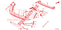 HINTERER STOSSFAENGER (2) für Honda CR-V DIESEL 1.6 INNOVA 5 Türen 9 gang automatikgetriebe 2015