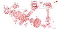 KURBELWELLE/KOLBEN (DIESEL) für Honda CR-V DIESEL 1.6 INNOVA 5 Türen 9 gang automatikgetriebe 2015