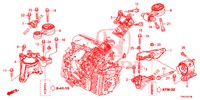 MOTORBEFESTIGUNGEN (DIESEL) (2) (AT) für Honda CR-V DIESEL 1.6 INNOVA 5 Türen 9 gang automatikgetriebe 2015