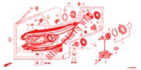 SCHEINWERFER  für Honda CR-V DIESEL 2.2 ELEGANCE 5 Türen 6 gang-Schaltgetriebe 2014