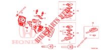 SCHLIESSZYLINDER KOMPONENTEN  für Honda CR-V DIESEL 2.2 ELEGANCE 5 Türen 6 gang-Schaltgetriebe 2014