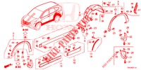 SEITENSCHWELLER ZIERLEISTE/SCHUTZ  für Honda CR-V DIESEL 2.2 ELEGANCE 5 Türen 6 gang-Schaltgetriebe 2014