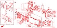 VORDERRADBREMSE (1) für Honda CR-V DIESEL 2.2 ELEGANCE 5 Türen 6 gang-Schaltgetriebe 2014