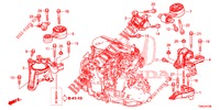 MOTORBEFESTIGUNGEN (DIESEL) (2) (MT) für Honda CR-V DIESEL 1.6 EXCLUSIVE NAVI 4WD 5 Türen 6 gang-Schaltgetriebe 2015