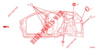 GUMMITUELLE (LATERAL) für Honda CR-V DIESEL 1.6 COMFORT 5 Türen 6 gang-Schaltgetriebe 2018