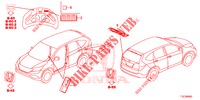 EMBLEME/WARNETIKETTEN  für Honda CR-V DIESEL 1.6 COMFORT 5 Türen 9 gang automatikgetriebe 2018