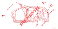 GUMMITUELLE (LATERAL) für Honda CR-V DIESEL 1.6 COMFORT 5 Türen 9 gang automatikgetriebe 2018