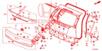 HECKKLAPPENPLATTE(2D)  für Honda CR-V DIESEL 1.6 COMFORT 5 Türen 9 gang automatikgetriebe 2018