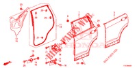 TUERBLECHE, HINTEN(4D)  für Honda CR-V DIESEL 1.6 COMFORT 5 Türen 9 gang automatikgetriebe 2018