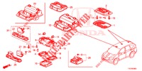 INNENLEUCHTE  für Honda CR-V DIESEL 1.6 ELEGANCE NAVI 5 Türen 6 gang-Schaltgetriebe 2018