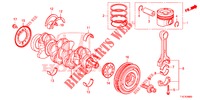 KURBELWELLE/KOLBEN (DIESEL) für Honda CR-V DIESEL 1.6 ELEGANCE NAVI 5 Türen 6 gang-Schaltgetriebe 2018