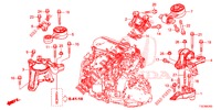 MOTORBEFESTIGUNGEN (DIESEL) (2) (MT) für Honda CR-V DIESEL 1.6 ELEGANCE NAVI 5 Türen 6 gang-Schaltgetriebe 2018