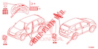 EMBLEME/WARNETIKETTEN  für Honda CR-V DIESEL 1.6 ELEGANCE 5 Türen 9 gang automatikgetriebe 2018