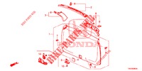 HECKKLAPPENVERKLEIDUNG/ TAFELVERKLEIDUNG, HINTEN(2D)  für Honda CR-V DIESEL 2.2 EXCLUSIVE 5 Türen 6 gang-Schaltgetriebe 2013