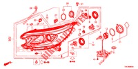 SCHEINWERFER  für Honda CR-V DIESEL 2.2 EXCLUSIVE 5 Türen 6 gang-Schaltgetriebe 2013