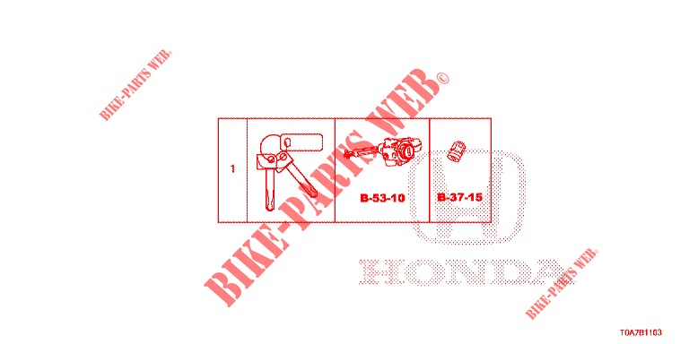 SCHLOSSZYLINDER (INTELLIGENT) (LH) für Honda CR-V DIESEL 2.2 EXCLUSIVE 5 Türen 6 gang-Schaltgetriebe 2013