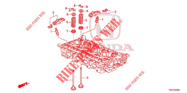VENTIL/KIPPHEBEL (DIESEL) (2.2L) für Honda CR-V DIESEL 2.2 EXCLUSIVE 5 Türen 6 gang-Schaltgetriebe 2013
