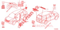 EMBLEME/WARNETIKETTEN  für Honda CR-V DIESEL 2.2 COMFORT 5 Türen 6 gang-Schaltgetriebe 2013
