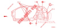 GUMMITUELLE (LATERAL) für Honda CR-V DIESEL 2.2 COMFORT 5 Türen 6 gang-Schaltgetriebe 2013