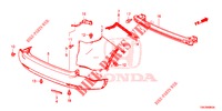 HINTERER STOSSFAENGER  für Honda CR-V DIESEL 2.2 COMFORT 5 Türen 6 gang-Schaltgetriebe 2013