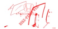 TUERFENSTER, HINTEN/REGLER  für Honda CR-V DIESEL 2.2 COMFORT 5 Türen 6 gang-Schaltgetriebe 2013