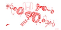 DIFFERENTIAL (DIESEL) (2.2L) für Honda CR-V DIESEL 2.2 COMFORT 5 Türen 5 gang automatikgetriebe 2013