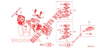 SCHLIESSZYLINDER KOMPONENTEN  für Honda CR-V DIESEL 2.2 COMFORT 5 Türen 5 gang automatikgetriebe 2013
