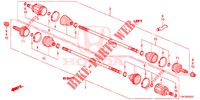 ANTRIEBSWELLE, HINTEN (3) für Honda CR-V DIESEL 2.2 DIESEL ELEGANCE L 5 Türen 6 gang-Schaltgetriebe 2013