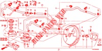 HAUPTBREMSZYLINDER/MASTER POWER (LH) (1) für Honda CR-V DIESEL 2.2 DIESEL ELEGANCE L 5 Türen 6 gang-Schaltgetriebe 2013