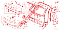 HECKKLAPPENPLATTE(2D)  für Honda CR-V DIESEL 2.2 DIESEL ELEGANCE L 5 Türen 6 gang-Schaltgetriebe 2013