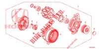 LICHTMASCHINE (DENSO) (DIESEL) (2.2L) für Honda CR-V DIESEL 2.2 DIESEL ELEGANCE L 5 Türen 6 gang-Schaltgetriebe 2013