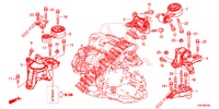 MOTORBEFESTIGUNGEN (DIESEL) (2.2L) (MT) für Honda CR-V DIESEL 2.2 DIESEL ELEGANCE L 5 Türen 6 gang-Schaltgetriebe 2013