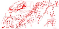 SEITENSCHWELLER ZIERLEISTE/SCHUTZ  für Honda CR-V DIESEL 2.2 DIESEL ELEGANCE L 5 Türen 6 gang-Schaltgetriebe 2013