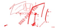 TUERFENSTER, HINTEN/REGLER  für Honda CR-V DIESEL 2.2 DIESEL ELEGANCE L 5 Türen 6 gang-Schaltgetriebe 2013