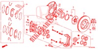 VORDERRADBREMSE (1) für Honda CR-V DIESEL 2.2 DIESEL ELEGANCE L 5 Türen 6 gang-Schaltgetriebe 2013