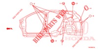 GUMMITUELLE (LATERAL) für Honda CR-V DIESEL 2.2 DIESEL ELEGANCE L 5 Türen 5 gang automatikgetriebe 2013