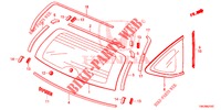 HECKFENSTER/HINTERES SEITENFENSTER  für Honda CR-V DIESEL 2.2 DIESEL ELEGANCE L 5 Türen 5 gang automatikgetriebe 2013