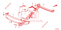 HINTERER STOSSFAENGER  für Honda CR-V DIESEL 2.2 DIESEL ELEGANCE L 5 Türen 5 gang automatikgetriebe 2013