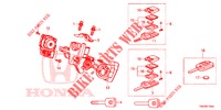 SCHLIESSZYLINDER KOMPONENTEN  für Honda CR-V DIESEL 2.2 DIESEL ELEGANCE L 5 Türen 5 gang automatikgetriebe 2013