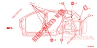 GUMMITUELLE (LATERAL) für Honda CR-V DIESEL 2.2 ELEGANCE 5 Türen 5 gang automatikgetriebe 2013