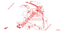 HECKKLAPPENVERKLEIDUNG/ TAFELVERKLEIDUNG, HINTEN(2D)  für Honda CR-V DIESEL 2.2 ELEGANCE 5 Türen 5 gang automatikgetriebe 2013