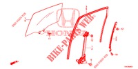 TUERFENSTER, HINTEN/REGLER  für Honda CR-V DIESEL 2.2 ELEGANCE 5 Türen 5 gang automatikgetriebe 2013