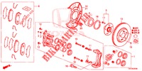 VORDERRADBREMSE (1) für Honda CR-V DIESEL 2.2 ELEGANCE 5 Türen 5 gang automatikgetriebe 2013