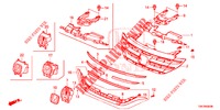 GRILL, VORNE/ZIERLEISTE  für Honda CR-V DIESEL 2.2 EXCLUSIVE 5 Türen 5 gang automatikgetriebe 2013