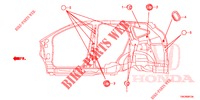 GUMMITUELLE (LATERAL) für Honda CR-V DIESEL 2.2 EXCLUSIVE 5 Türen 5 gang automatikgetriebe 2013