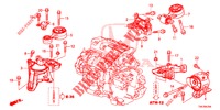 MOTORBEFESTIGUNGEN (DIESEL) (2.2L) (AT) für Honda CR-V DIESEL 2.2 EXCLUSIVE 5 Türen 5 gang automatikgetriebe 2013