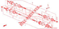 ANTRIEBSWELLE, HINTEN (3) für Honda CR-V DIESEL 2.2 EXECUTIVE NAVI 5 Türen 6 gang-Schaltgetriebe 2013