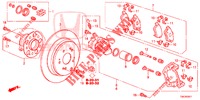 HINTERRADBREMSE (2) für Honda CR-V DIESEL 2.2 EXECUTIVE NAVI 5 Türen 6 gang-Schaltgetriebe 2013